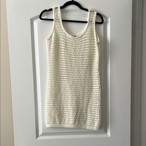 White Crochet Coverup